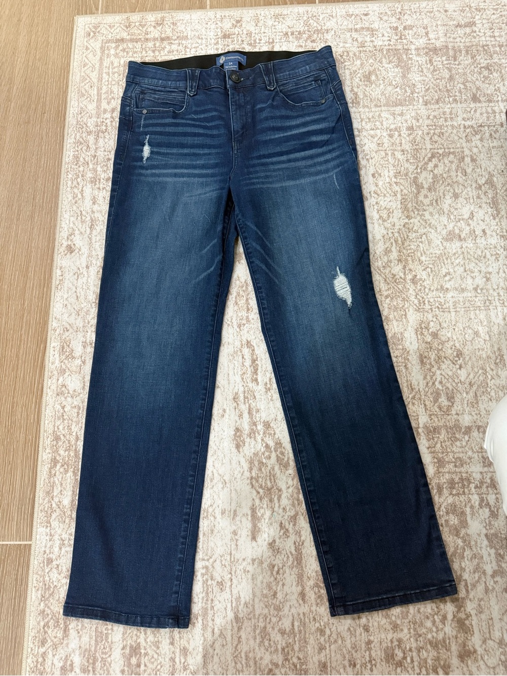 Democracy Ab Technology Dark Indigo Straight Leg Size 14 Women’s Jeans